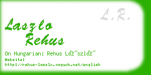 laszlo rehus business card